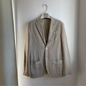 Men’s Blazer Linen-Cotton Blend Breathable Made in Portugal 🇵🇹 size 36